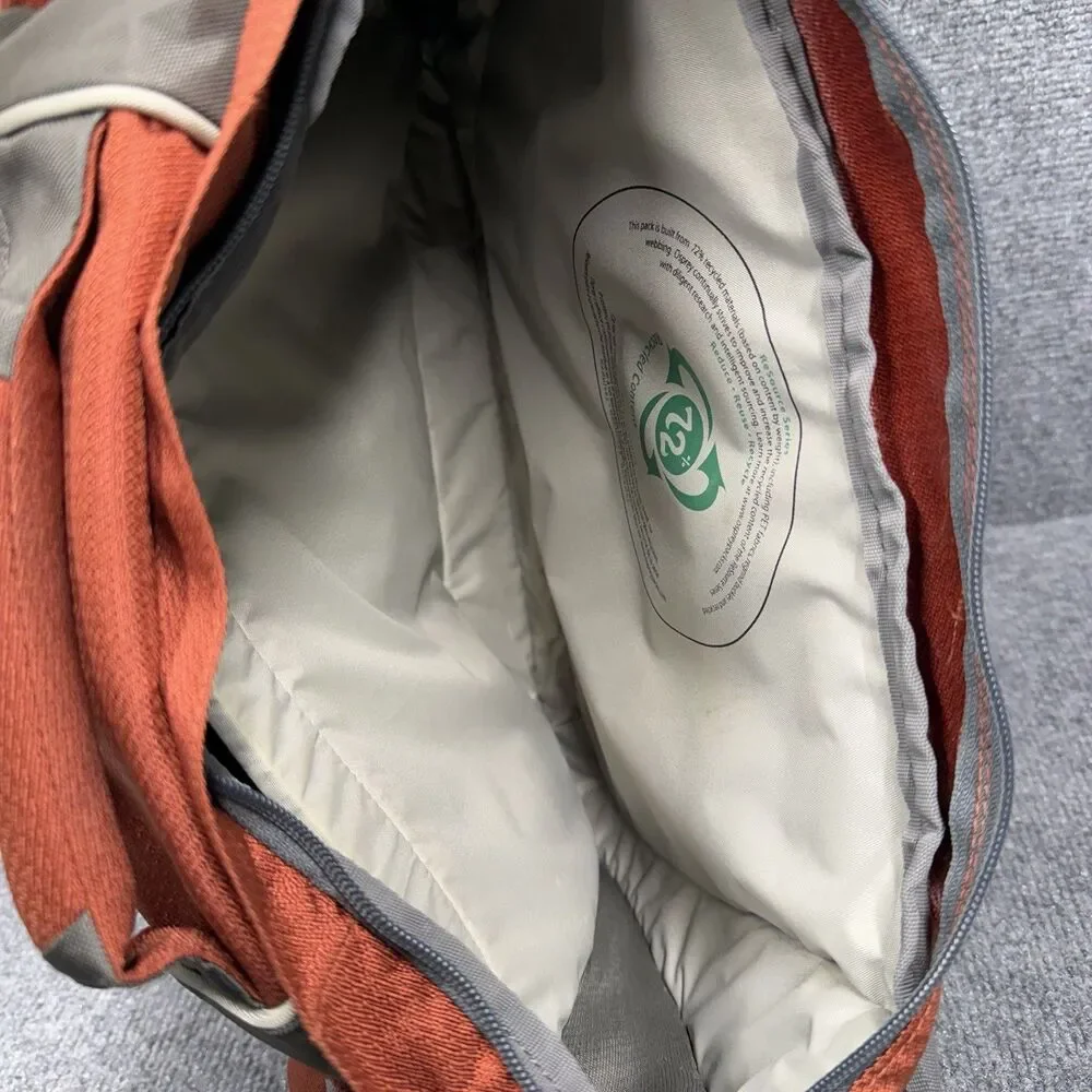 E1 OSPREY Elroy Messenger Bag Cargo Pockets Sipper Side Laptop Burnt Orange Gray